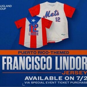 Francisco Lindor Puerto Rico-Themed Jersey